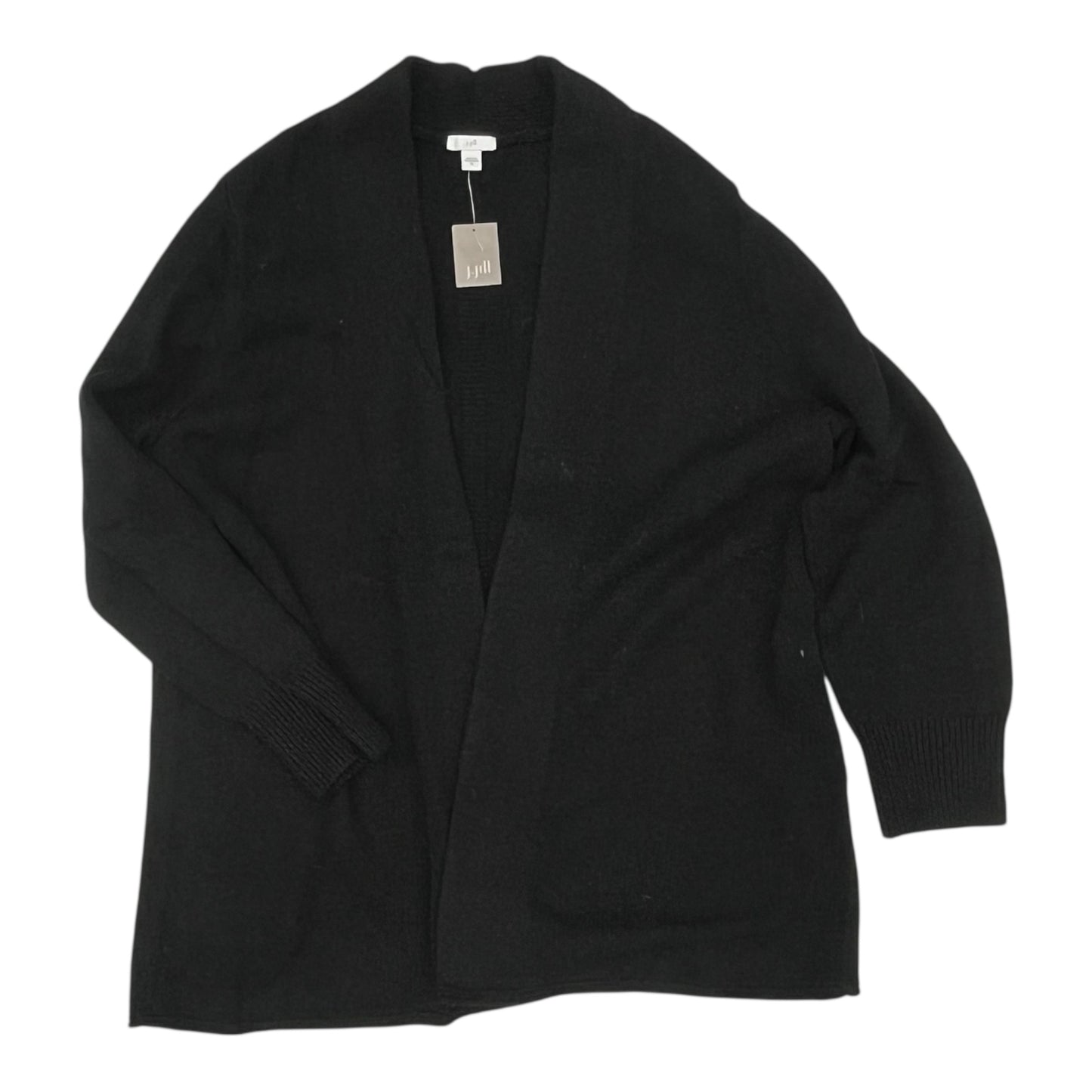 Sweater Cardigan By J. Jill In Black, Size:Xl