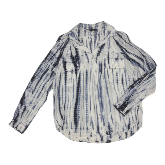 BLOUSE LS by    CLOTHES MENTOR In TIE DYE PRINT, Size: S