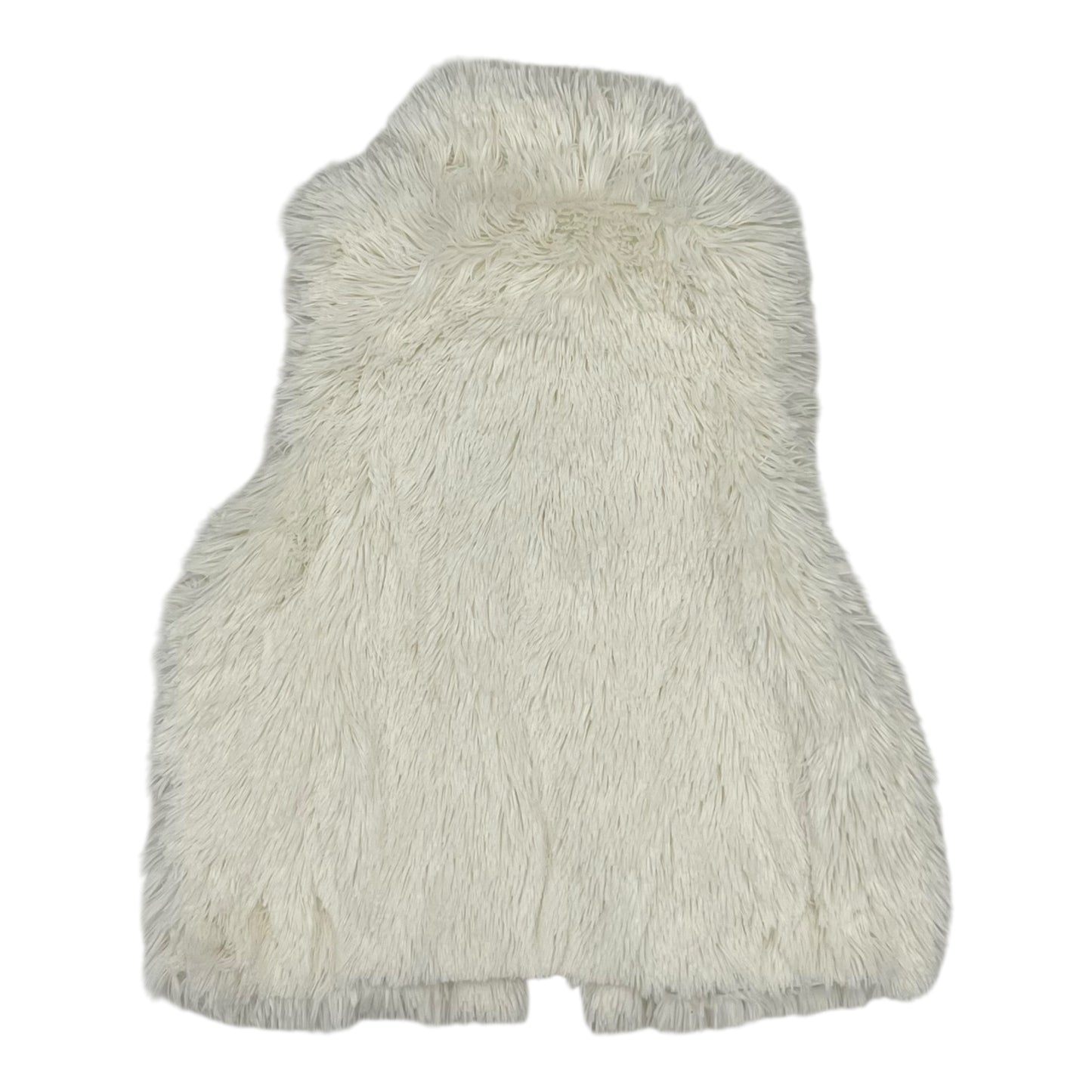 Vest Faux Fur & Sherpa By Croft And Barrow In White, Size:M