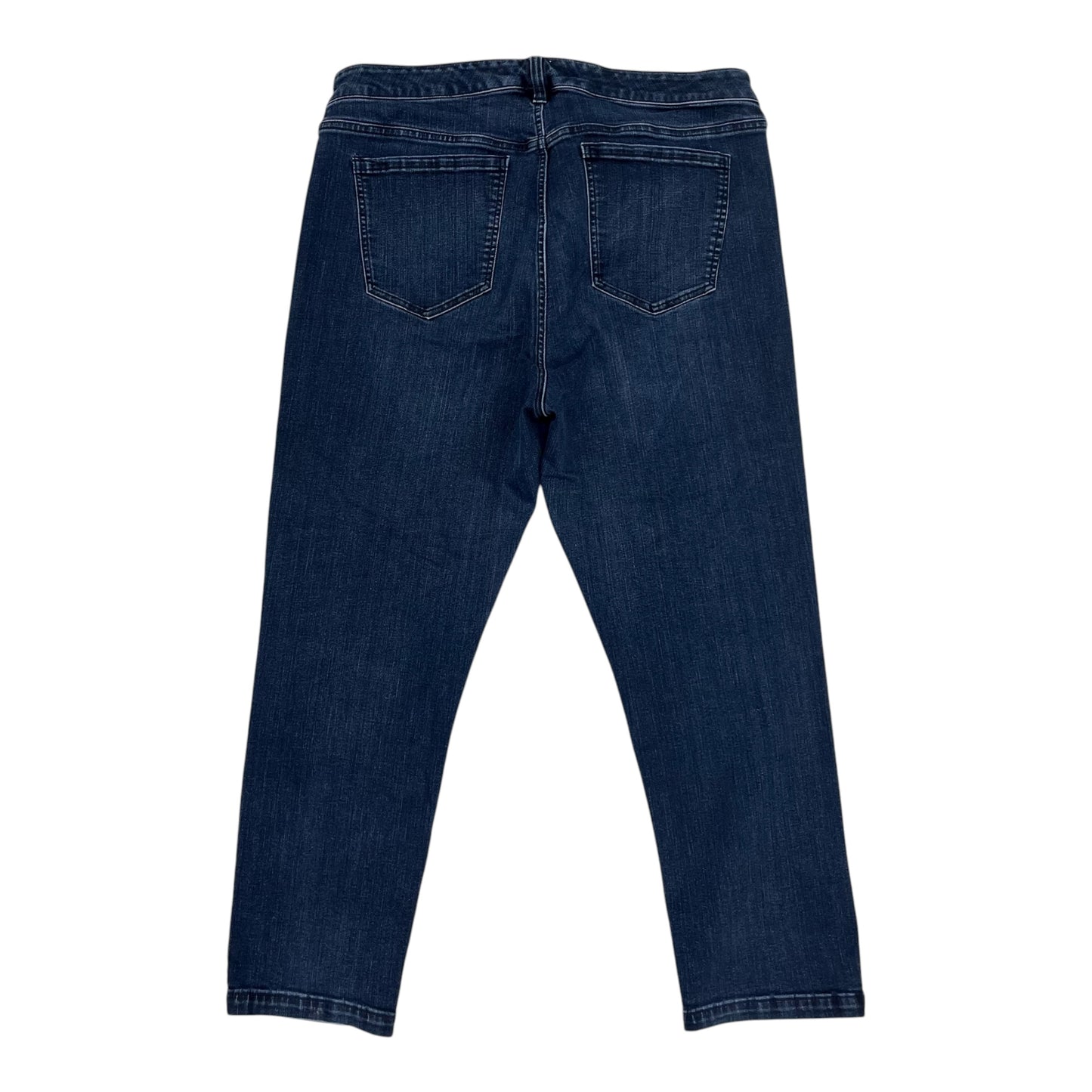 Jeans Straight By Liverpool In Blue Denim, Size:20