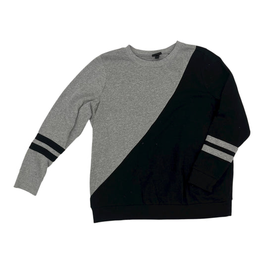 Sweatshirt Crewneck By Torrid In Black & Grey, Size:L