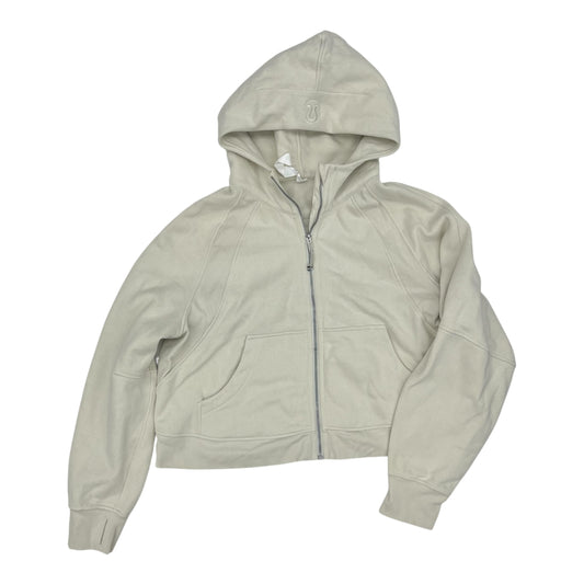 Athletic Jacket By Lululemon In Cream, Size:Xl