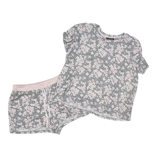 Pajamas 2Pc By Clothes Mentor In Grey & Pink, Size:1X
