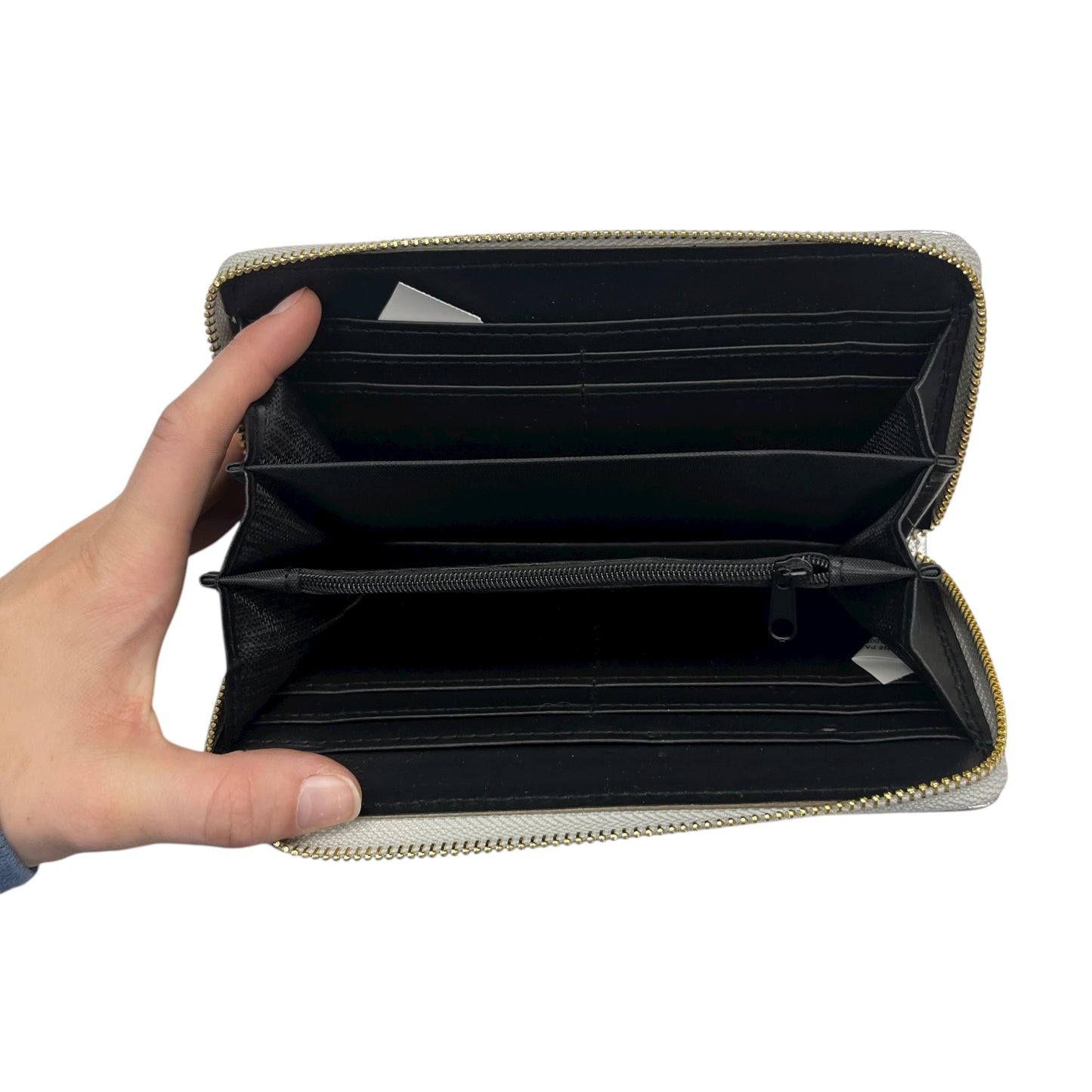 Wallet By Clothes Mentor In Silver, Size:Large