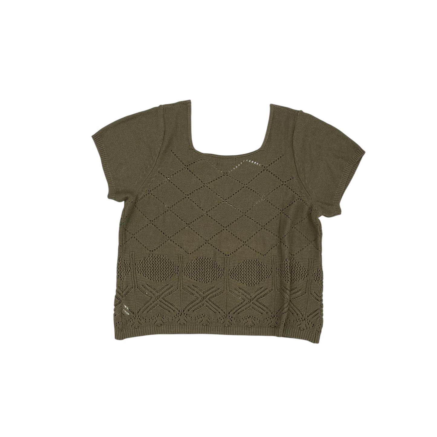 Sweater Designer By Frye In Green, Size:2X