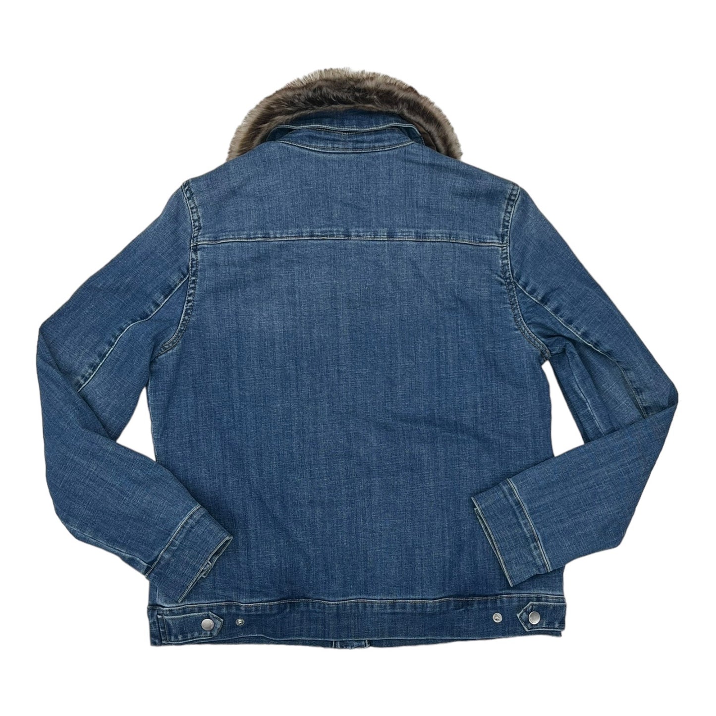 BLUE DENIM JACKET DENIM by CHICOS Size:M