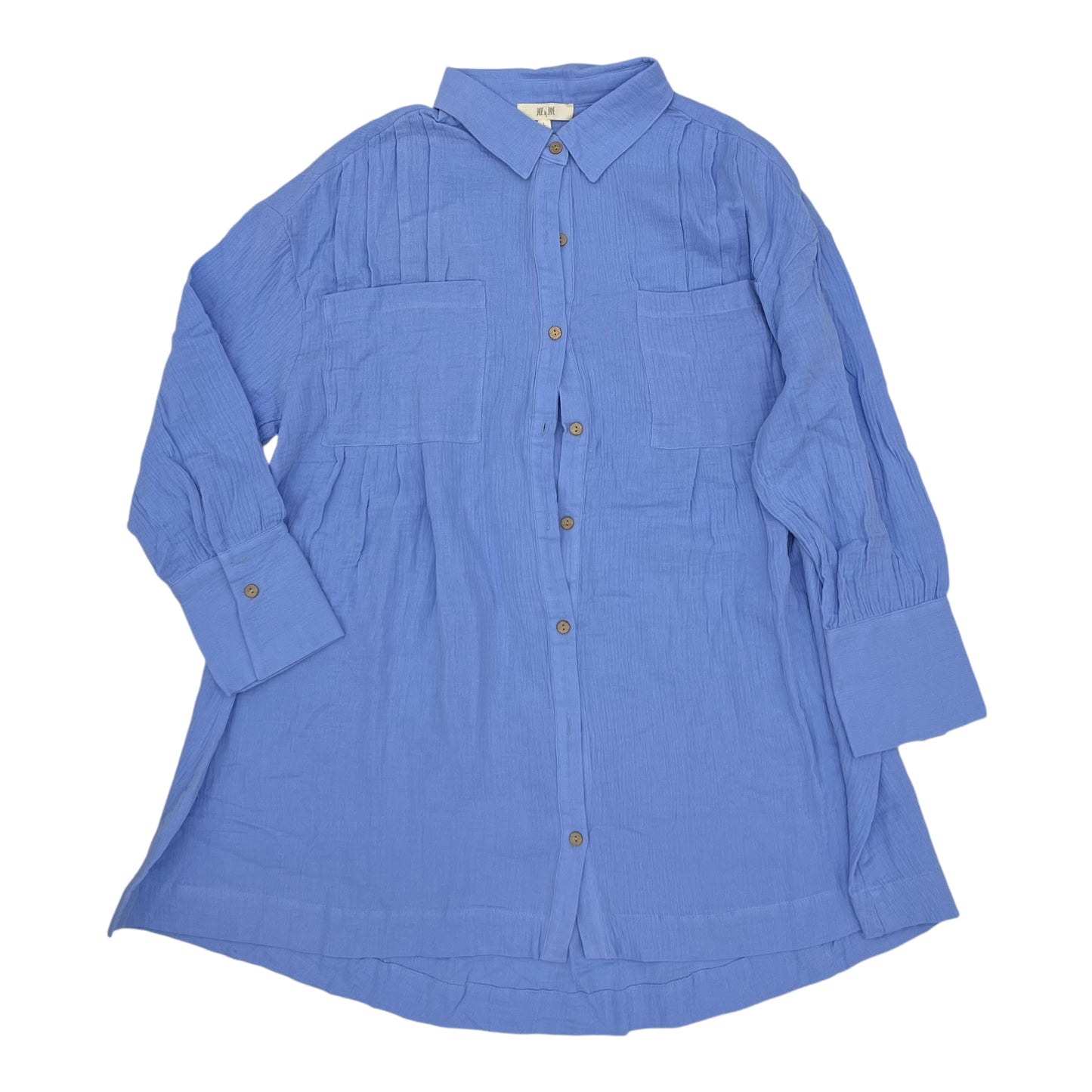 Tunic Ls By Clothes Mentor In Blue, Size:L