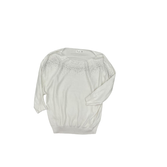 Top 3/4 Sleeve By 89Th And Madison In White, Size:Xl