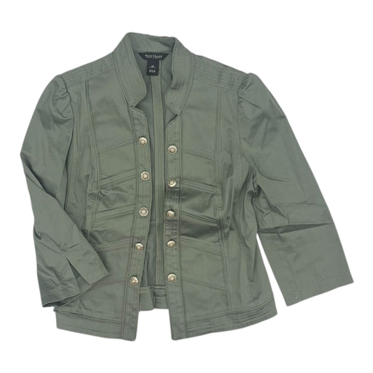 Jacket Moto By White House Black Market In Green, Size:M