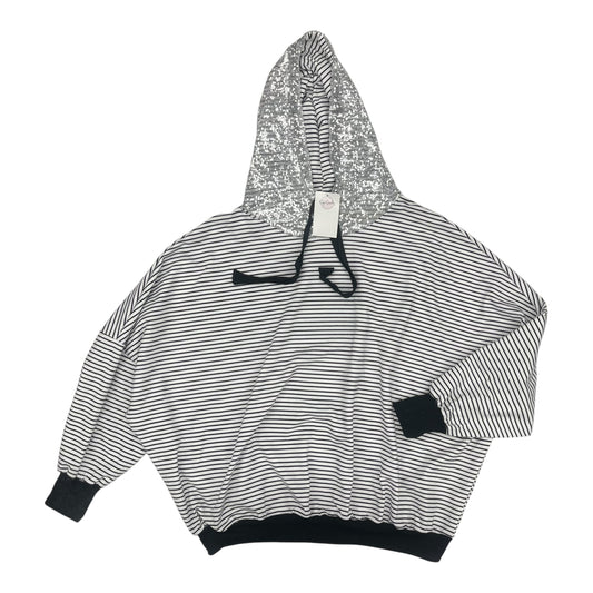 Sweatshirt Hoodie By Andree By Unit In Black & White, Size:2X