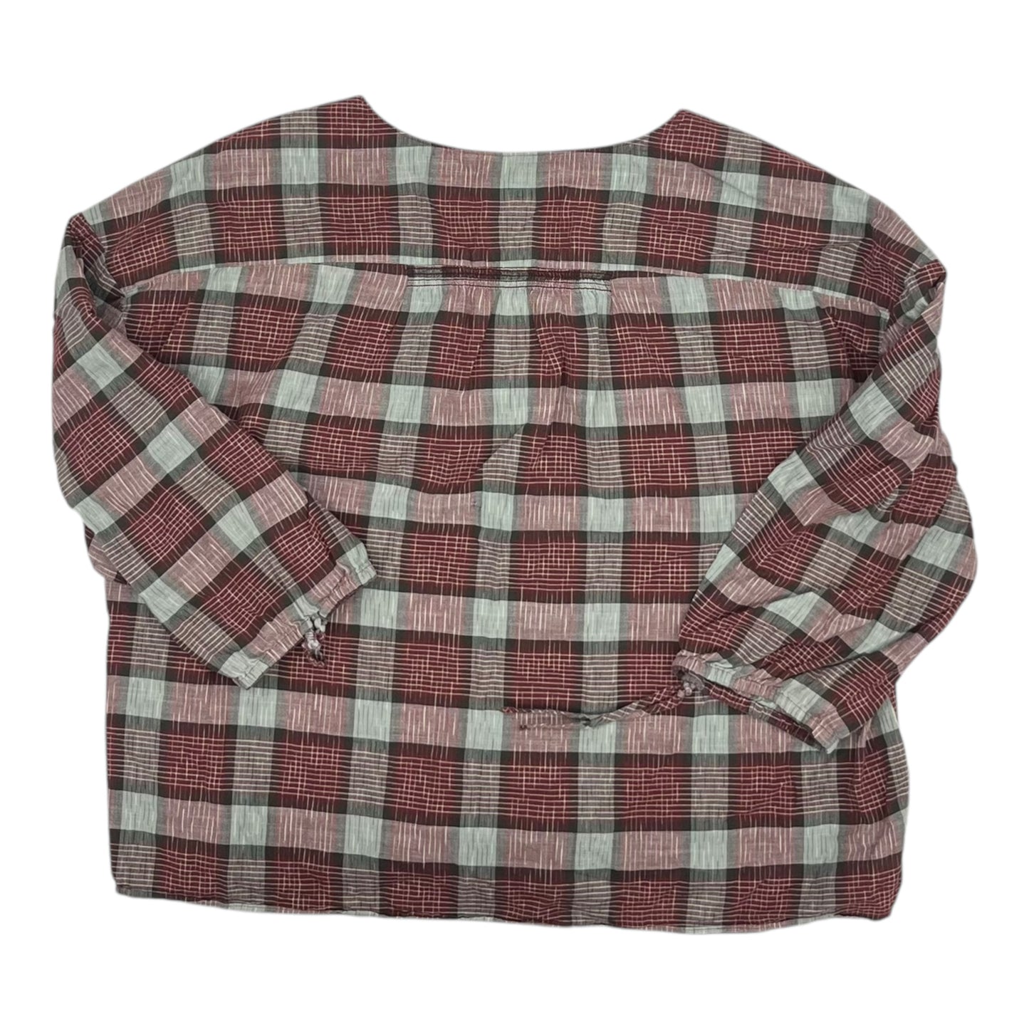 Top Ls By Madewell In Plaid Pattern, Size:L