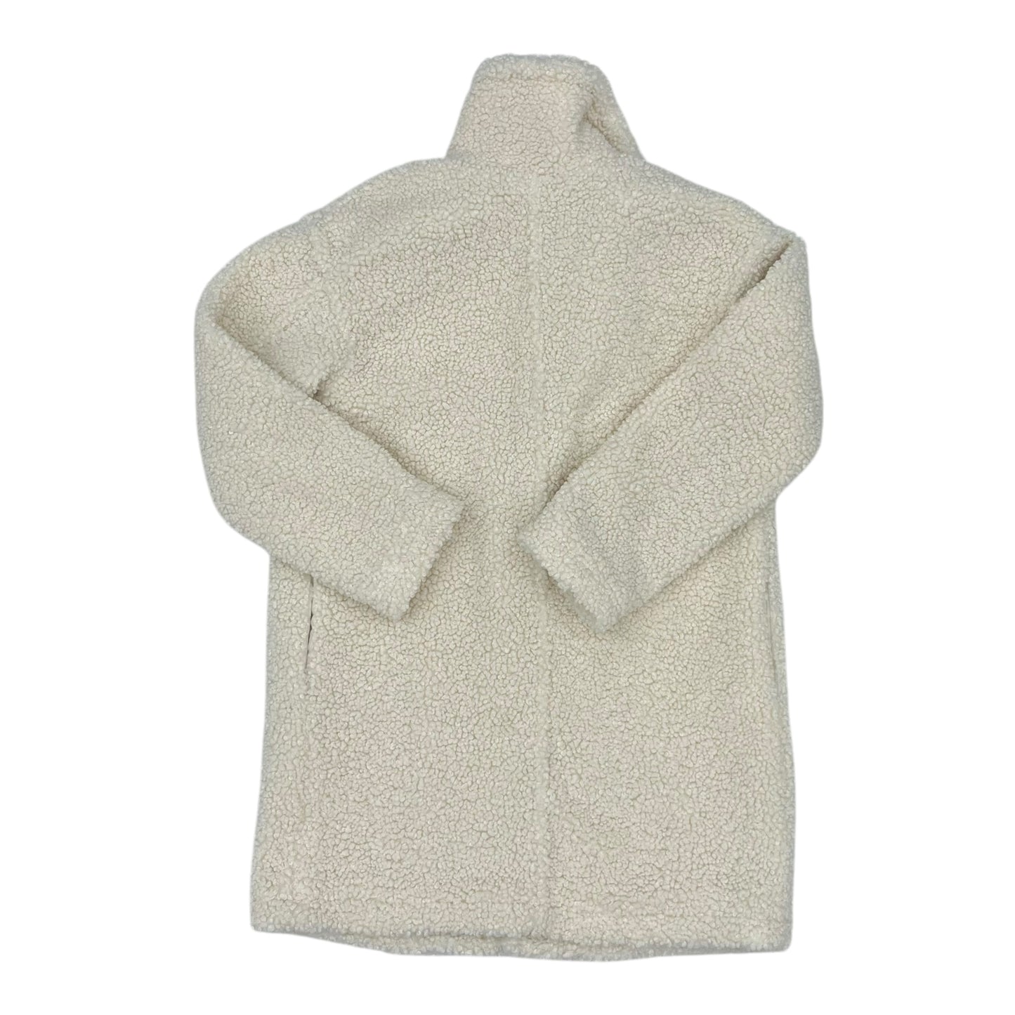 Coat Faux Fur & Sherpa By A New Day In Cream, Size:Xs