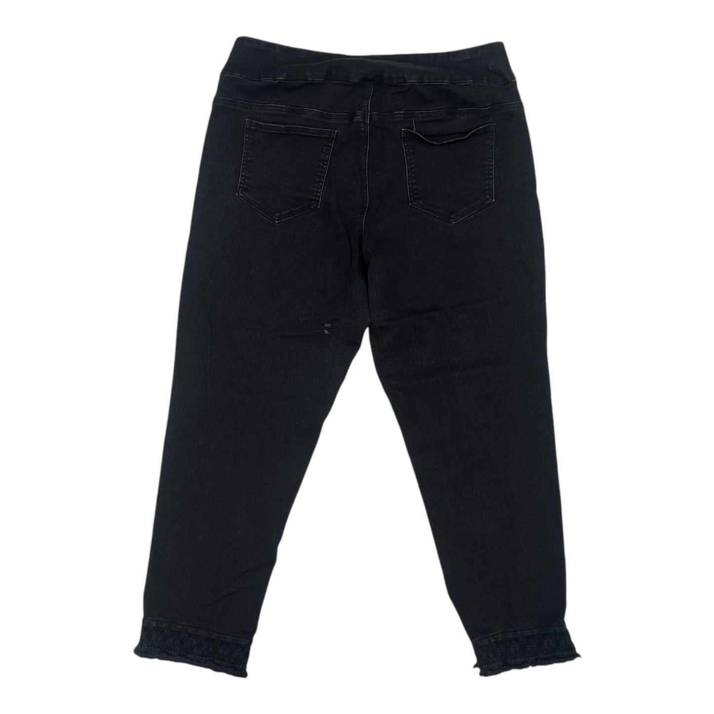 Jeans Skinny By Clothes Mentor In Black Denim, Size:16