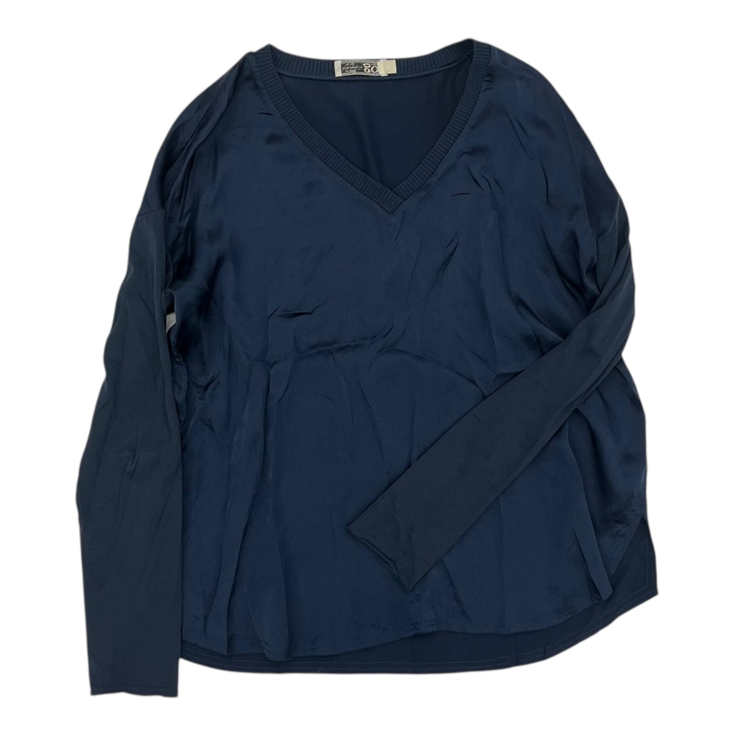 Blouse Ls By Clothes Mentor In Blue, Size:S
