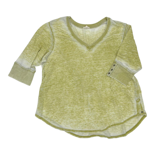 Top 3/4 Sleeve By Jane And Delancey In Green, Size:2X