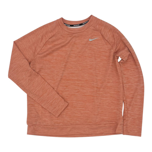 ATHLETIC TOP LS CREWNECK by NIKE APPAREL In ORANGE, Size: L