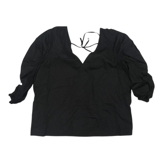Blouse 3/4 Sleeve By Loft In Black, Size:M