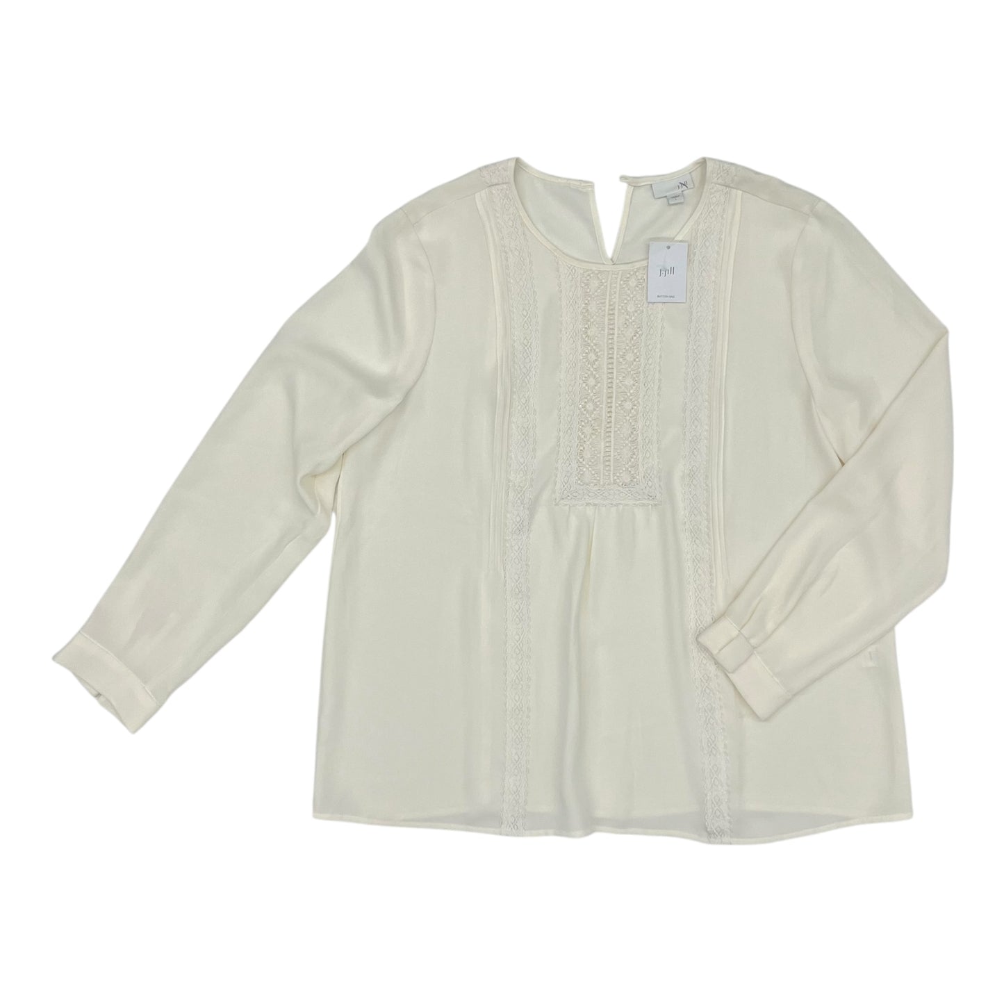Blouse Ls By J. Jill In White, Size:L