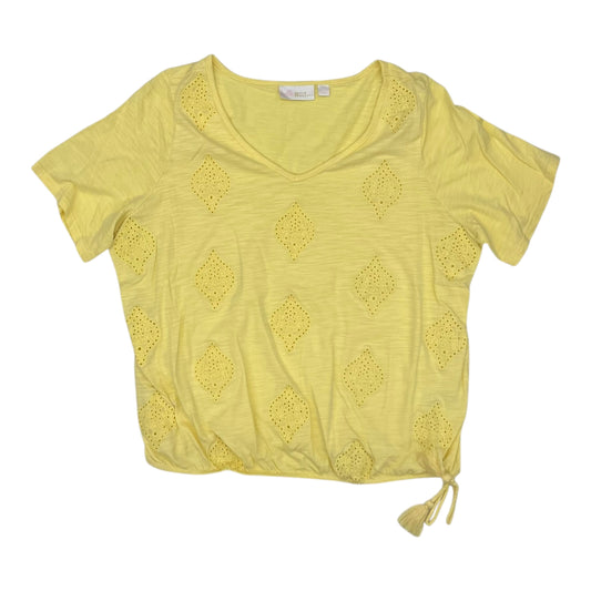 Top Ss By Belle By Kim Gravel In Yellow, Size:L