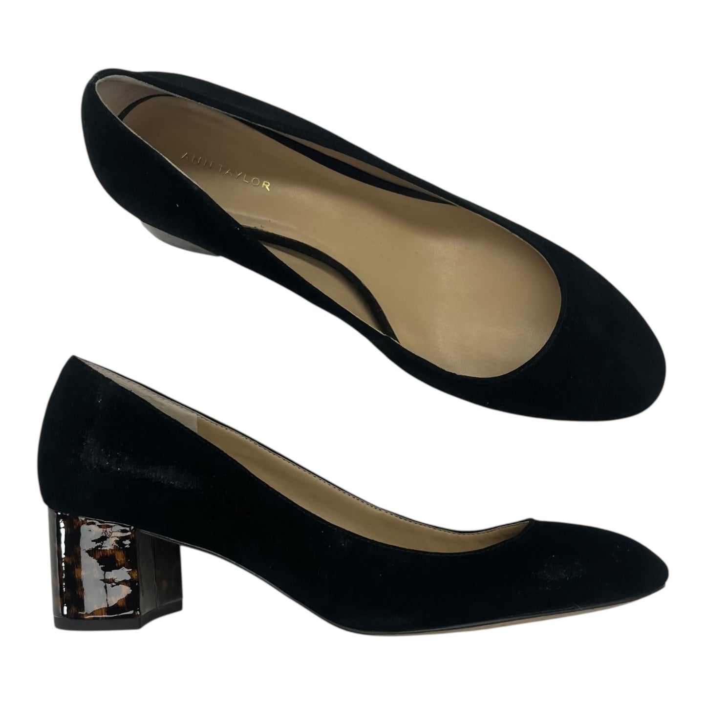 Shoes Heels Block By Ann Taylor In Black, Size:8.5
