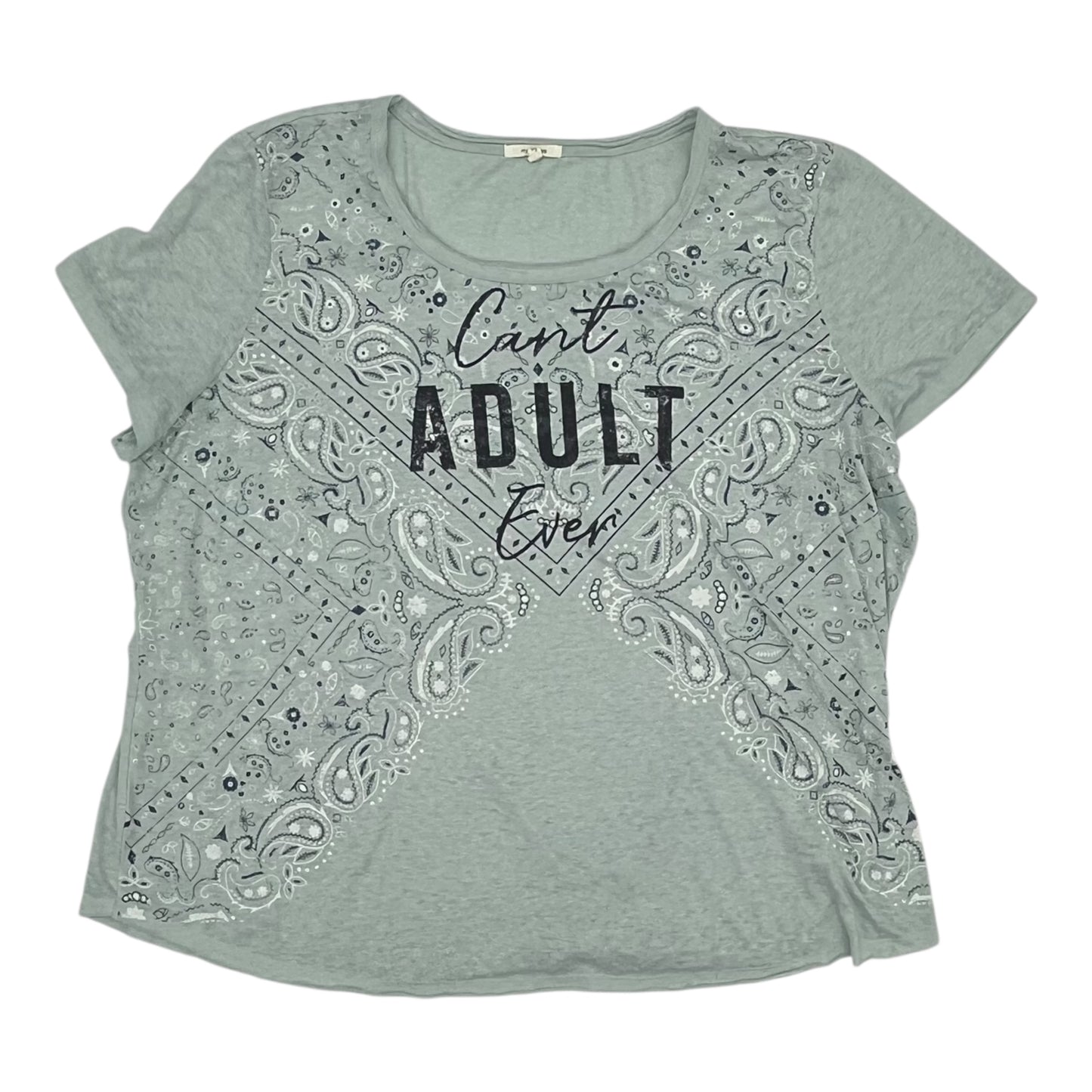 Top Ss By Maurices In Aqua, Size:3X