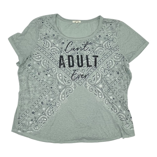 Top Ss By Maurices In Aqua, Size:3X