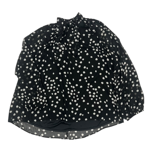 Blouse Ls By Lane Bryant In Polkadot Pattern, Size:3X