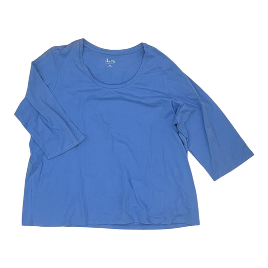 Top Ls Basic By Clothes Mentor In Blue, Size:2X