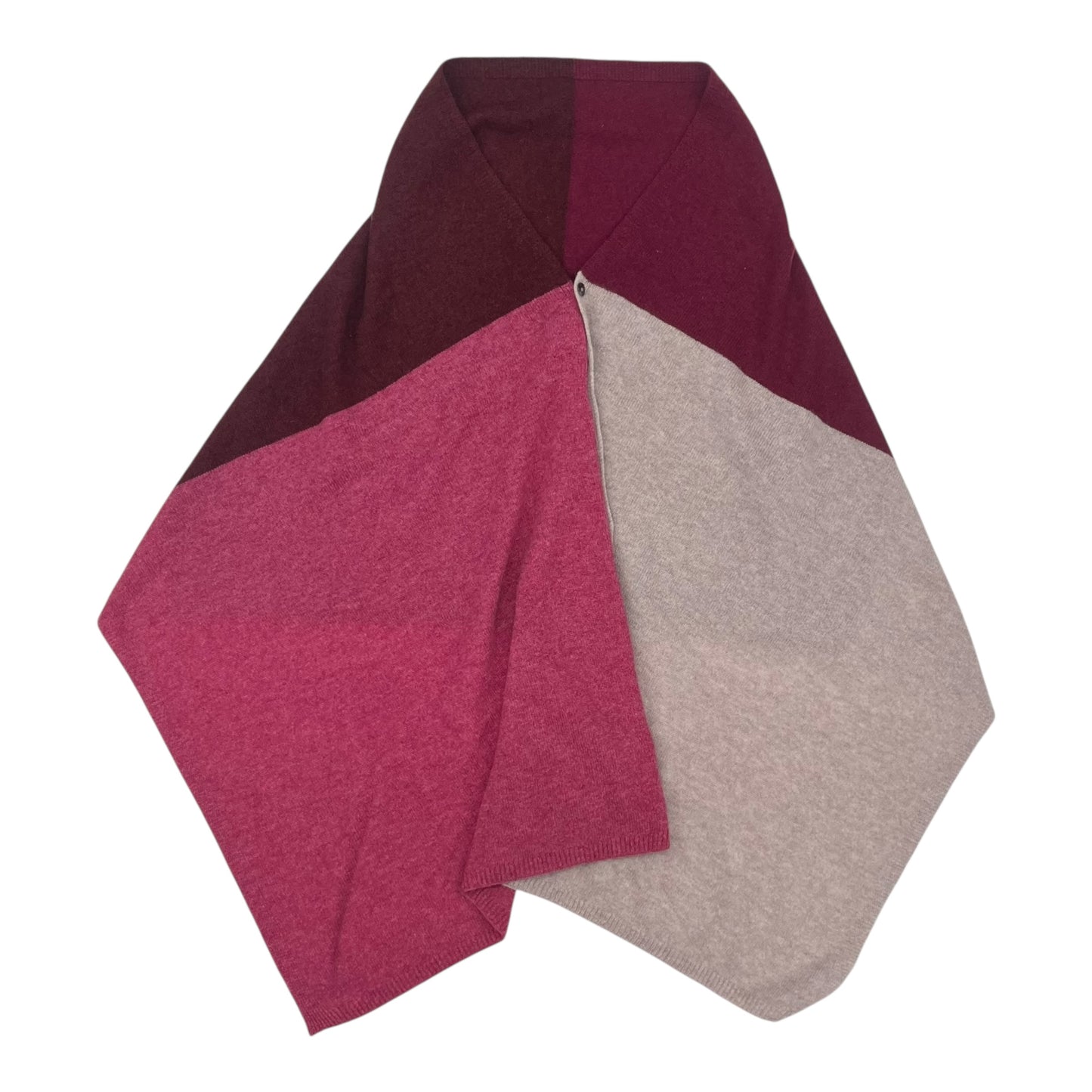 Shawl By Clothes Mentor In Pink & Red, Size:Osfm