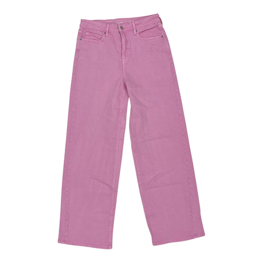 Jeans Wide Leg By Old Navy In Pink Denim, Size:6