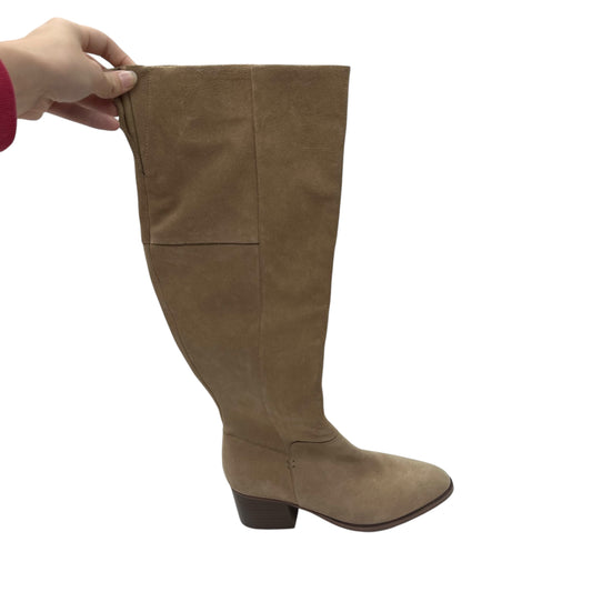 Boots Knee Heels By Gap In Tan, Size:8