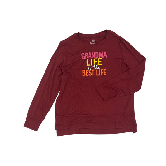 Top Ls By Clothes Mentor In Red, Size:Xxl