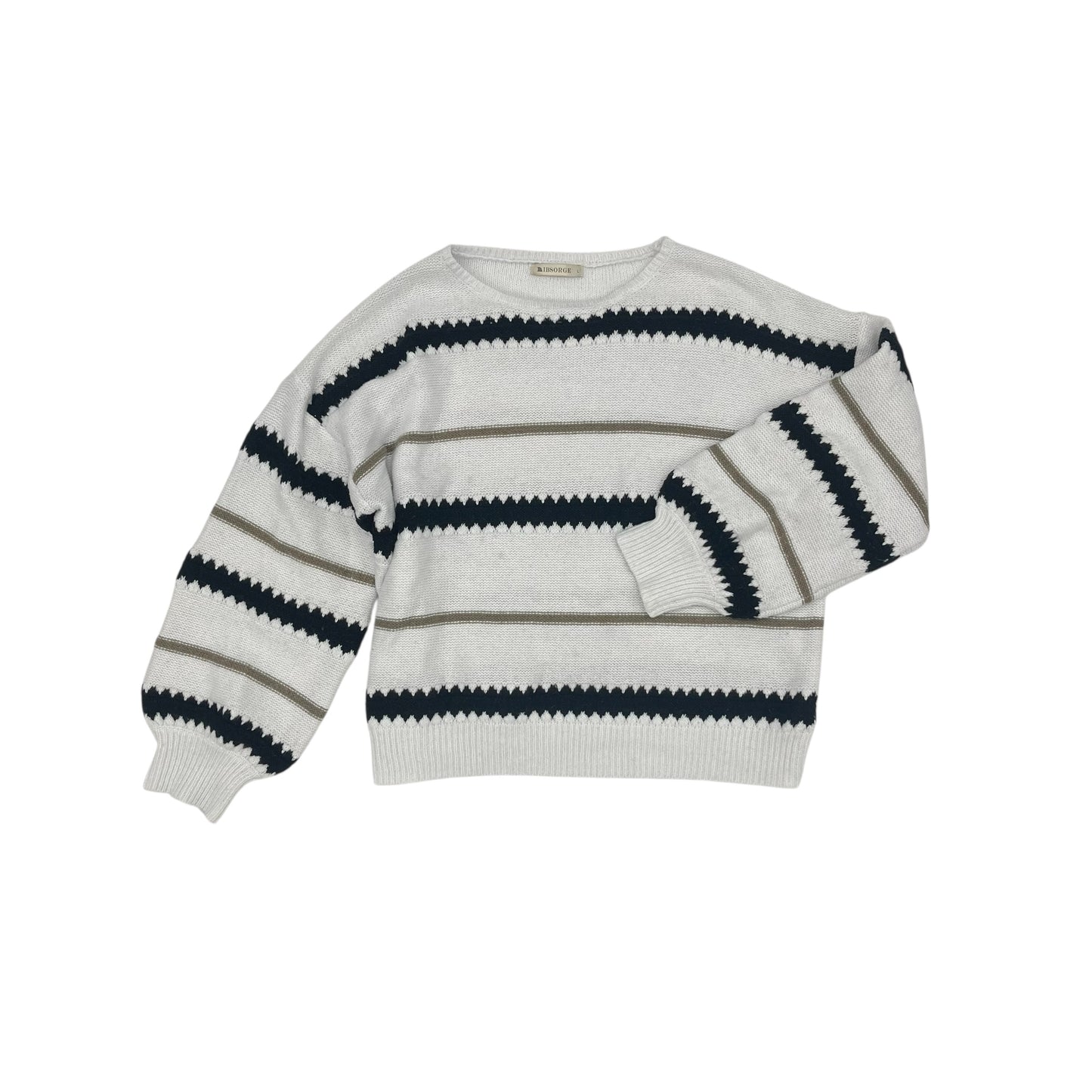 Sweater By Clothes Mentor In Striped Pattern, Size:L