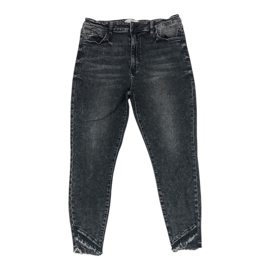 Jeans Skinny By Kancan In Black Denim, Size:12