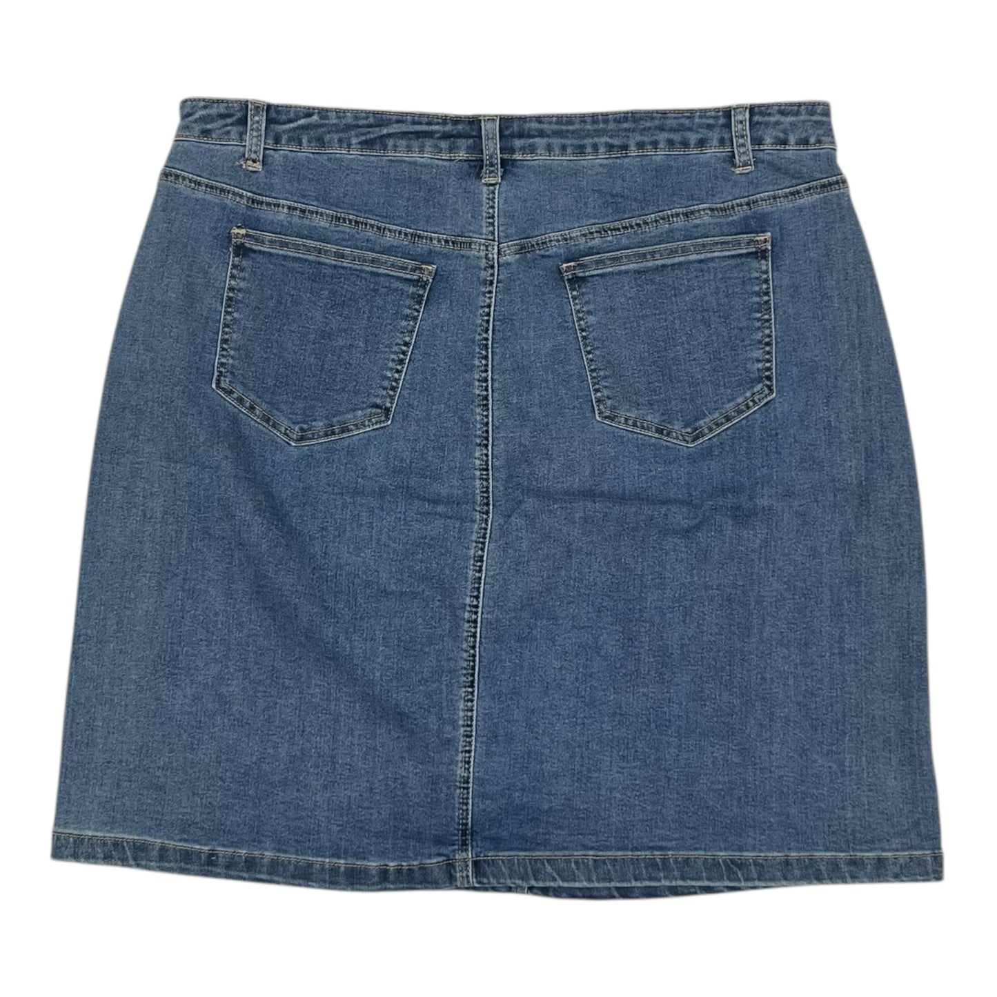 Skirt Mini & Short By Cato In Blue Denim, Size:16