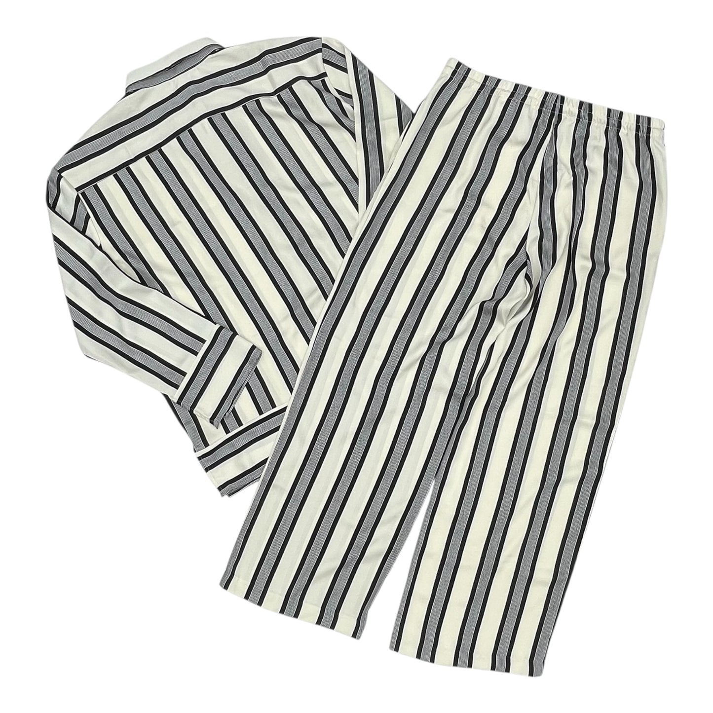 Pants Set 2Pc By H&M In Black & Cream, Size:L