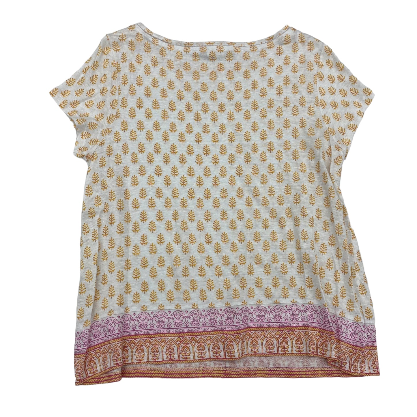 WHITE & YELLOW J. JILL TOP SS, Size S