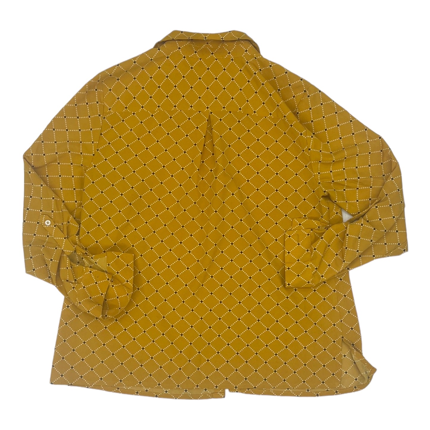 YELLOW NOTATIONS TOP LS, Size L