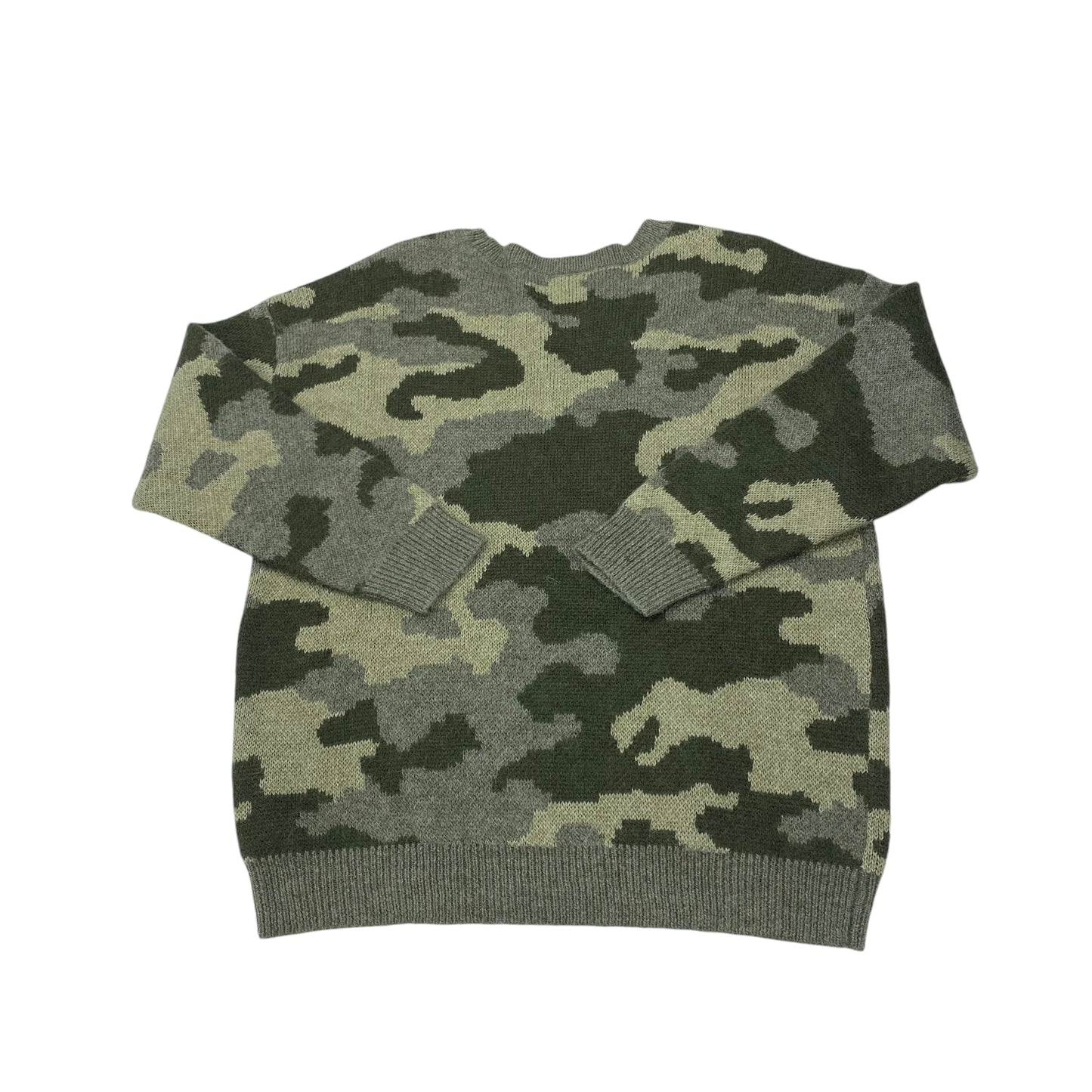 Sweater By Lucky Brand In Camouflage Print, Size:1X