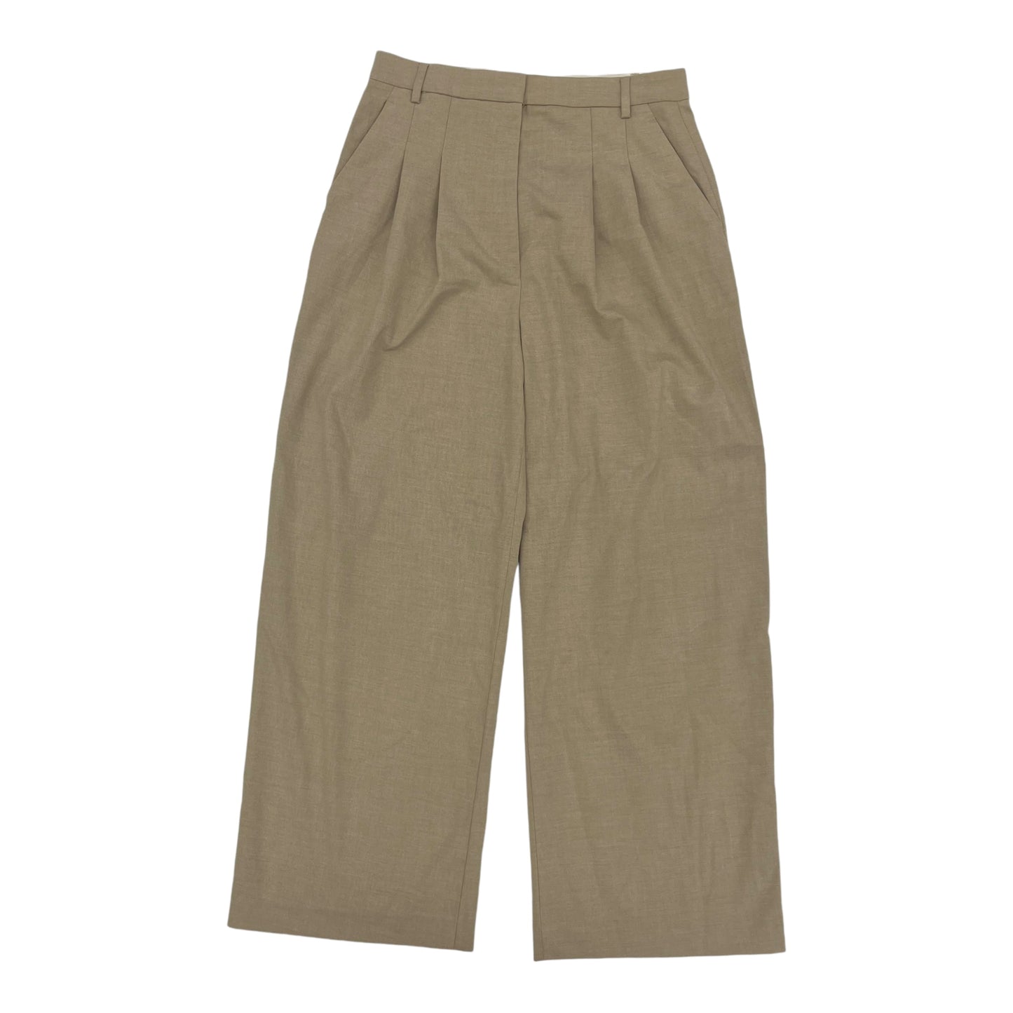 Pants Wide Leg By H&M In Tan, Size:8