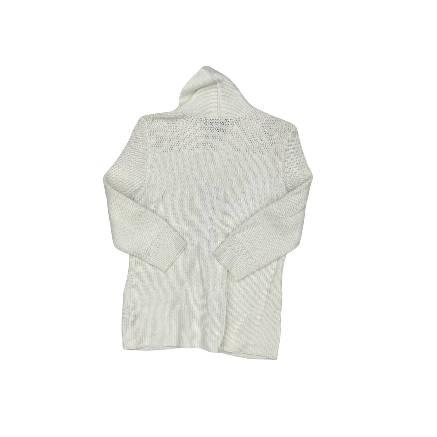 Cardigan By Lauren By Ralph Lauren In White, Size:M