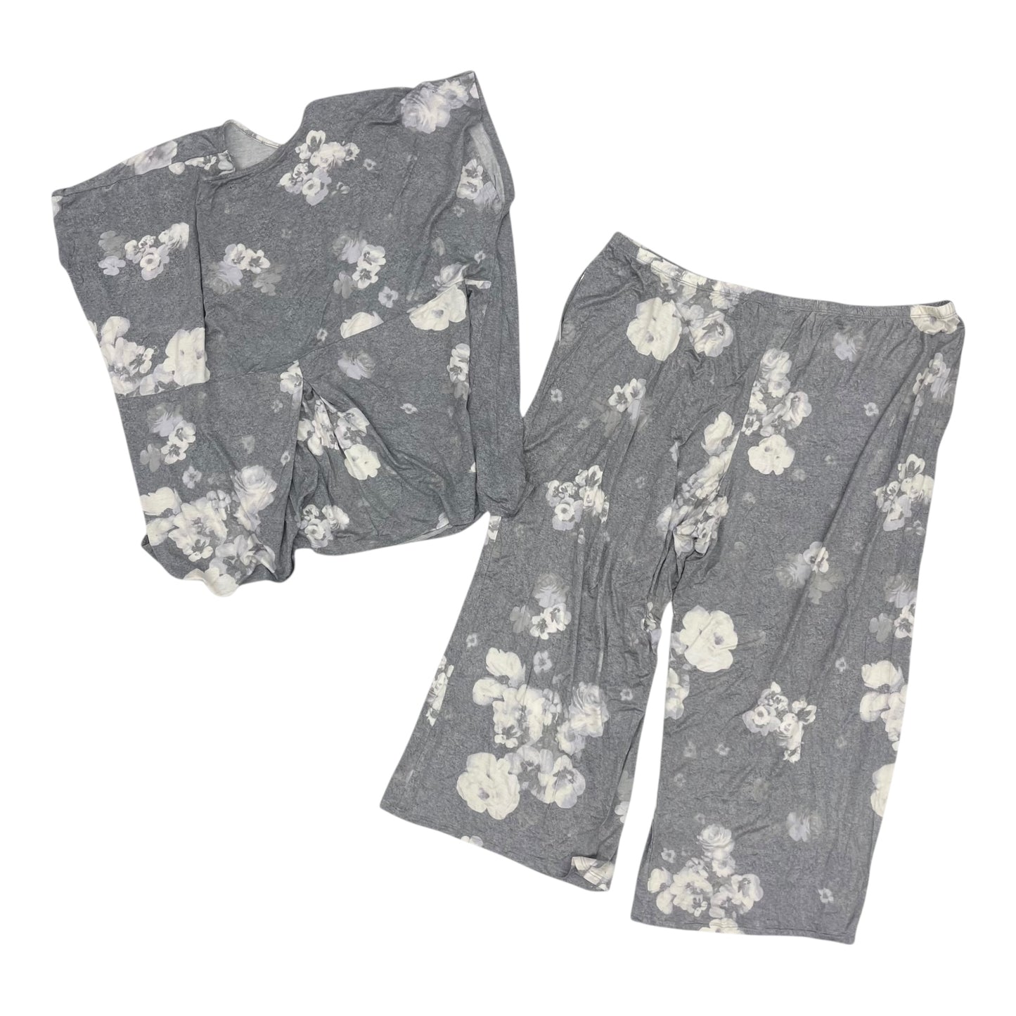 Pajamas 2Pc By Simply Vera In Grey, Size:2X
