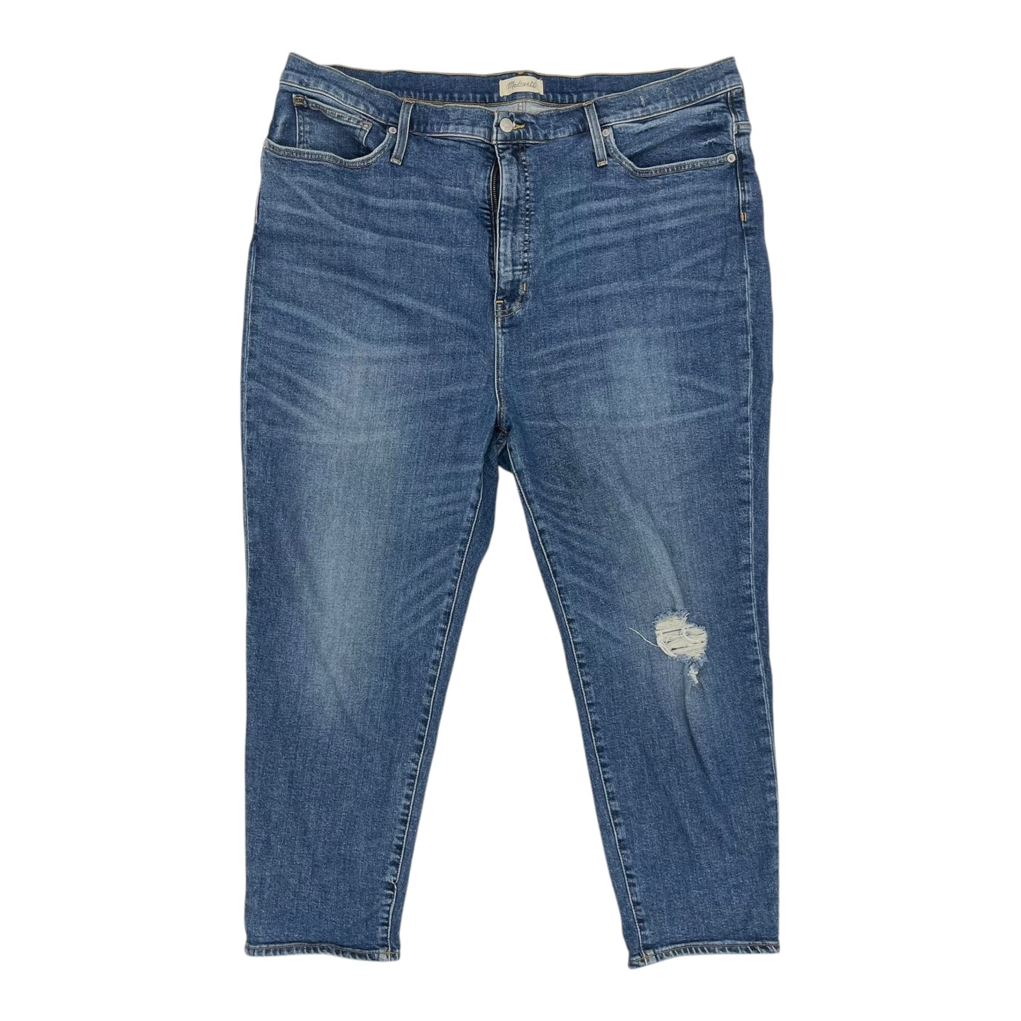 Jeans Straight By Madewell In Blue Denim, Size:22