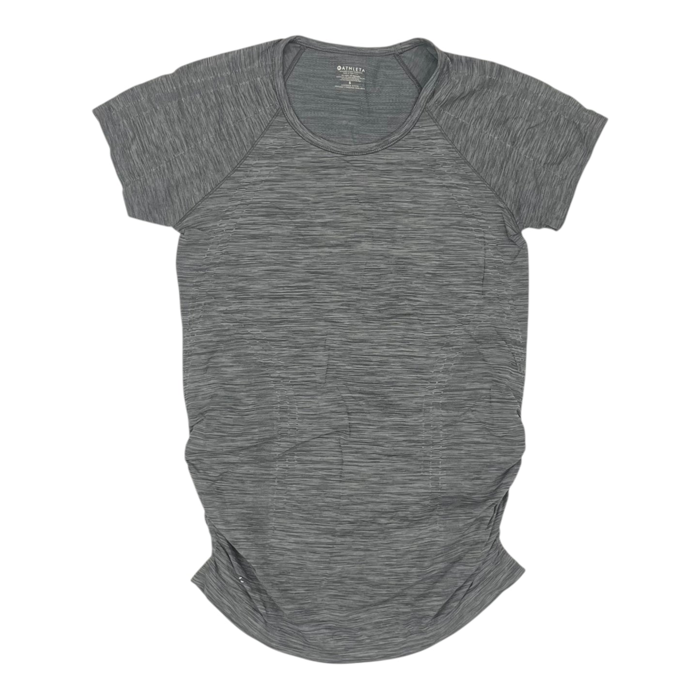 Athletic Top Ss By Athleta In Grey, Size:S