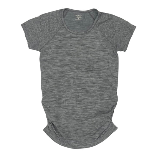 Athletic Top Ss By Athleta In Grey, Size:S