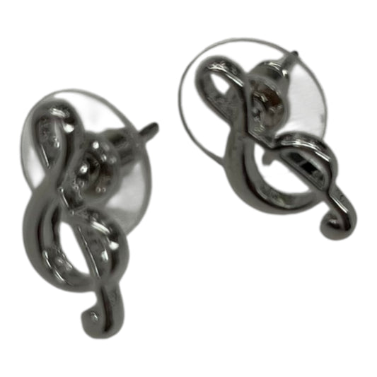Earrings Stud By Cmf In Silver