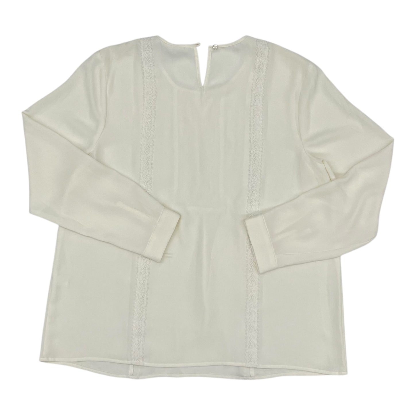 Blouse Ls By J. Jill In White, Size:L