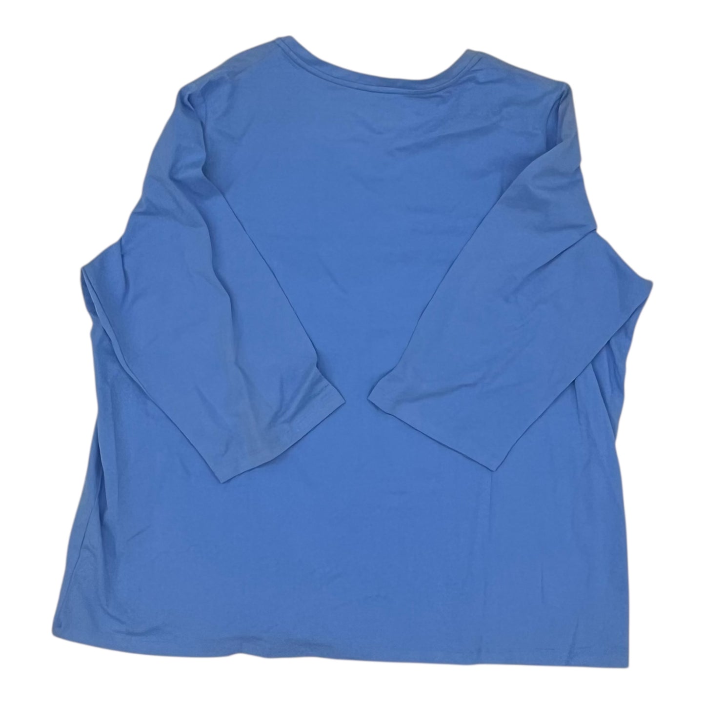 Top Ls Basic By Clothes Mentor In Blue, Size:2X