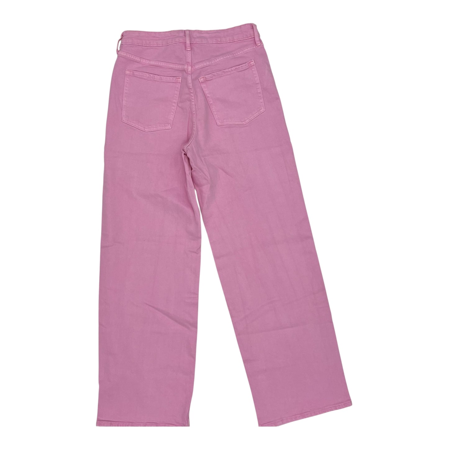 Jeans Wide Leg By Old Navy In Pink Denim, Size:6