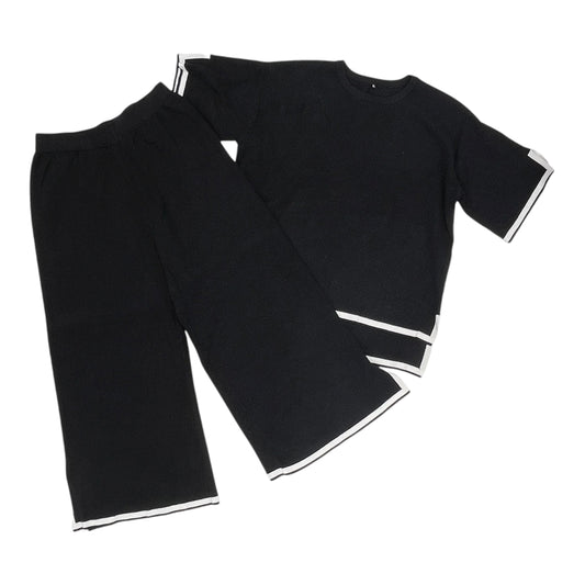 Pants Set 2Pc By Clothes Mentor In Black, Size:Xl